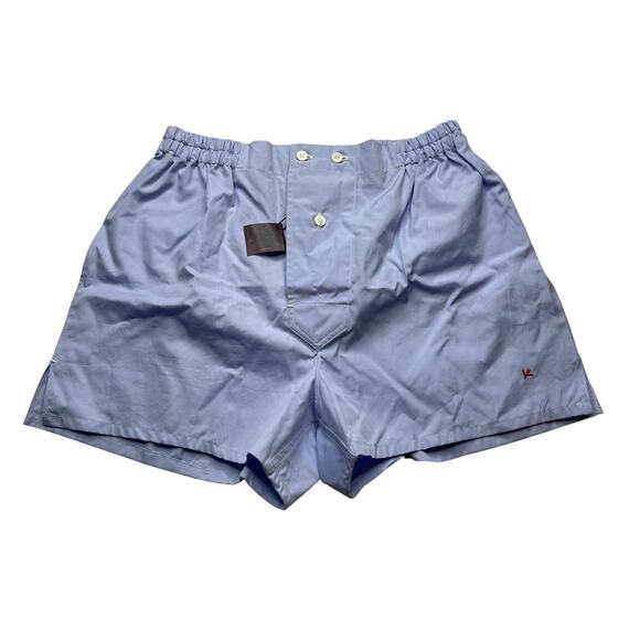 10-7 ISAIA Men's Underwear Boxers Blue Small